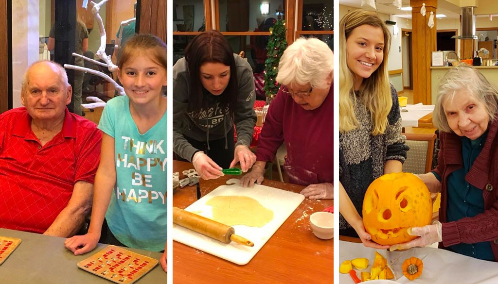 Holiday activities with family at The Neighbors of Dunn County.